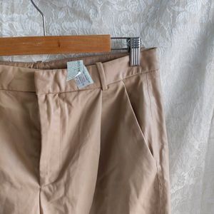 Zara Leather Jorts