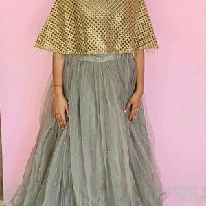 Crop Top With Lehnga