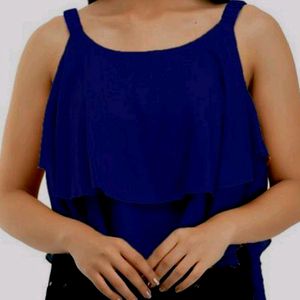 New Neavy Blue Crop Top