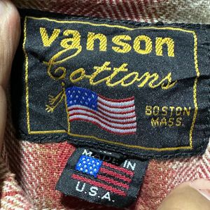 Vanson Leathers Plaid Flannel Shirt