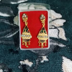 Golden Traditional Earrings