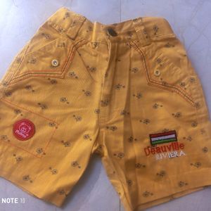 New 1 - 2 Yrs Kids Short Pant.