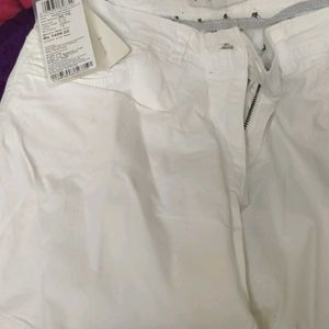 White Branded Shorts