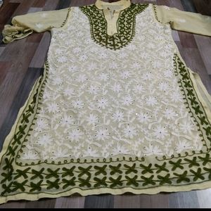 Chickenkari Sequence kurta