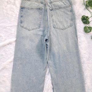 H&M Straight Ripped Jeans