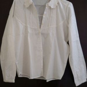 Formal Shirt Embroidery White