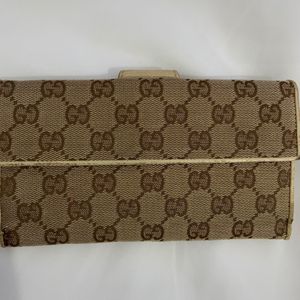 Gucci GG Vintage Coded Bulet LeatherBifold Wallet