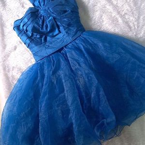 Barbie Organza Fabric Beautiful Flowy Short Dress