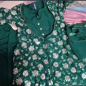 Green Anarkali Suit