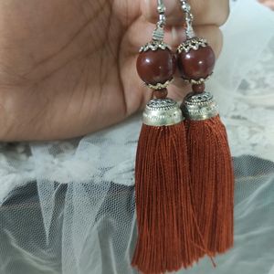 Long Thread Work Earring