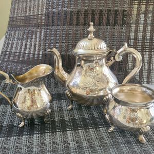 Antique Brass Tea Set