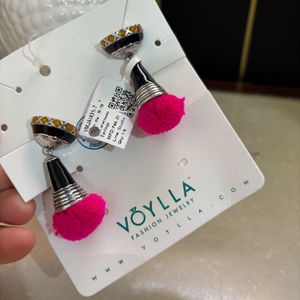 Kalbelia Tribe Pompom Earrings