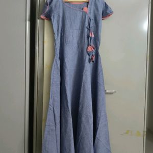 A Line Long Floor Length Dress Cum Kurta.