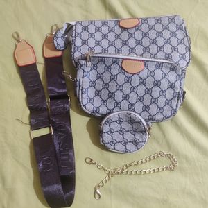 Grey Colour Imported Sling Bag