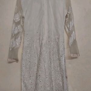 Very Beautiful Kurti Pearl's Amd Daimond Work