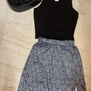 Skirt And Crop Top Combo