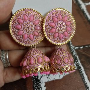 Pink 💕 Jhumka