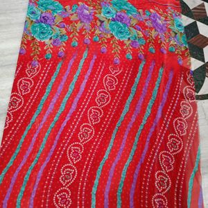 Premium Quality Bandhani Print New Saree