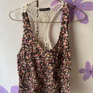 designer top with stylish back pattern