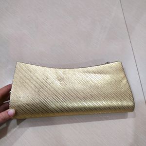 Golden Mini Fancy Handbag