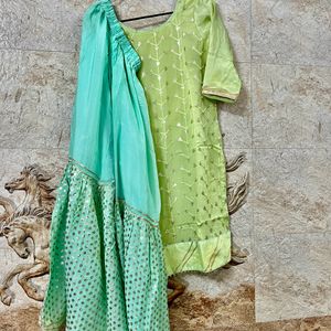 Festive Wear Sharara Set With Dupatta