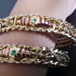 Golden Colours Bangles