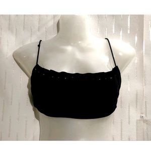 Black Crop Top For Girl's