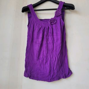 Purple Sleeveless Top