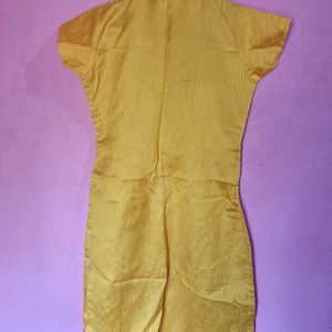 Beautiful Yellow Stylish Kurtha