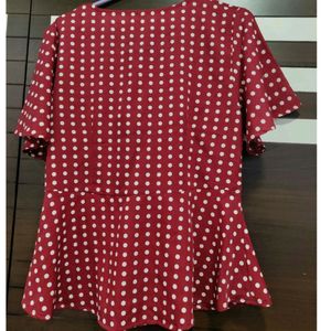 Polka Dot Top For Women