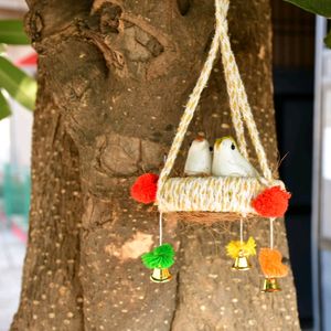 Artificial Jute Hanging Bird Nest