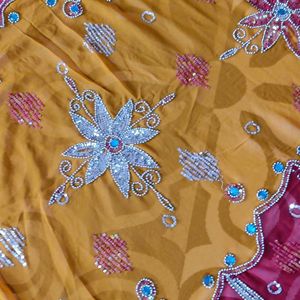 Handwork Rajputana Saree