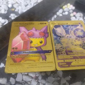 Pack Of 7 Golden Pokemon Cards At Low Price