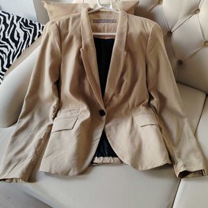 Zara Basic Elbow Patch Blazer