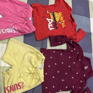 Kids Set Of 2 Tees And Shorts