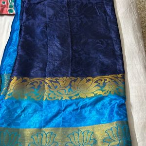 Silk Saree with tailored blouse