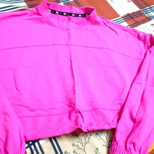 Magenta Crop Top