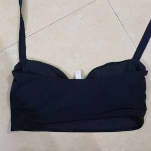 Black Tie Up Bikini Kum Top