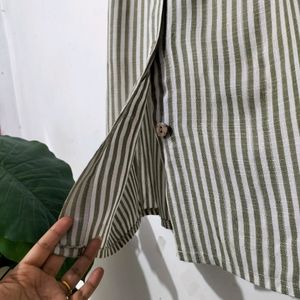 Linen Stripes Skirt