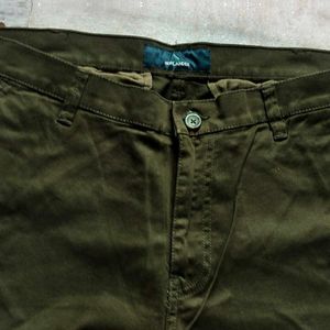 Highlander Olive Colour Formal Pant