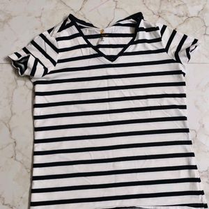 Teamspirit Striped Tshirt XS