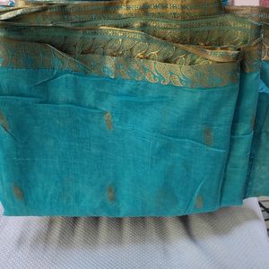 Multi Colour Blue Saree