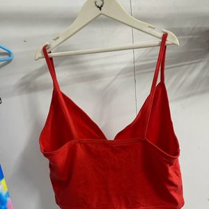 Woman Cropped Strappy Top