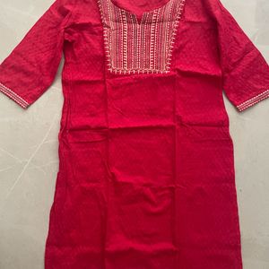 Rose coloured Kurti