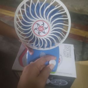 Mini Rechargeable Light And Fan