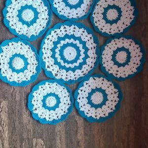 Set Of 8 Coaster And 2 Placemats