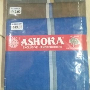 Branded ASHOKA Handkerchiefs Pack Of 12 Pieces