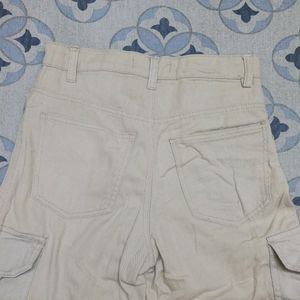 Cream Colored 6 Pocket Cargo