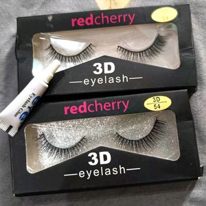 Redcherry Eyelash With Eye Lashes Glue