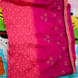 New Unused Saree With Rady Blouse